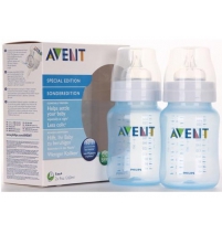 Бутылочка для кормления голубая, 260мл, 2 шт (полипропилен) Avent Арт. 81460