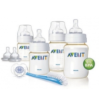 набор для новорожденных PP (2x125, 2x260, пустышка, щеточка) Avent Арт. 86210