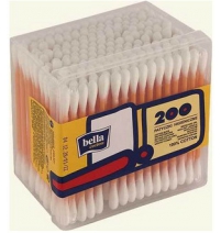 Ватные палочки БЕЛЛА в плас. 200 шт. Bella 