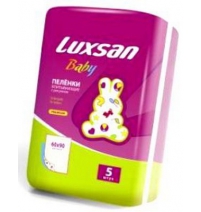 Пеленки детские Luxsan baby 60х90, 5шт.  Арт. 269005