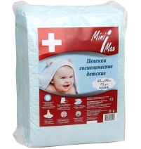 Пелёнки детские 60x90 см, 10 шт. MiniMax Арт. 88050