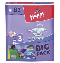 Подгузники Bella Хэппи Бигпак миди 5-9 кг (82шт/4кор)  Арт. MU90-003