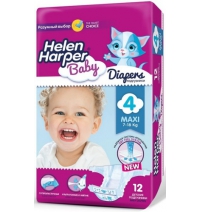 Подгузники Helen Harper Baby Maxi (7-18 кг), 12 шт.  Арт. 570/337