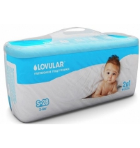  Подгузники детские ультратонкие S 3-6 кг, 28 шт. Lovular Арт. 707002