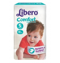 Подгузники  Комфорт макси плюс 10-16 кг мал. пачка (5) 18шт. Libero Арт. 3585-10