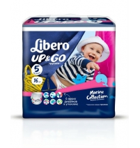 Трусики  Ап энд Гоу Океаническая коллекция макси плюс 10/14 кг (5) 16шт. Libero Арт. 2652