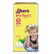 Трусики  Драй Пэнтс эконом макси плюс 10-14кг, 32шт. (3877, 5644) Libero Арт. 3877