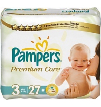 Подгузники Pampers Премиум миди 4/9 кг  (27шт/4кор) Pampers Арт. 81129614