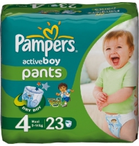 Трусики Pampers Актив Бой макси 9-14 кг, 23шт.  Арт. 81248320