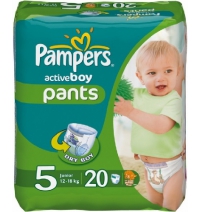 Трусики Pampers Актив Бой юниор 12-18 кг, 20шт.  Арт. 81248326