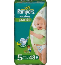 Трусики Pampers Актив Бой джамбо юниор 12/18 кг (48шт/2кор)  Арт. 81109882