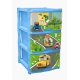 Комод пластиковый с 3 ящиками "City Cars Tutti" Арт. LA4713BS