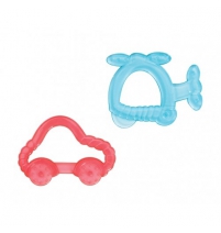  Прорезыватель силиконовый Вертолетик и машинка, 2 шт. Курносики Арт. 23085