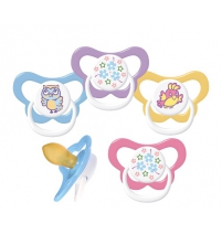  Пустышка латексная классическая Мои любимые птички 0+, 1 шт Курносики Арт. 13145