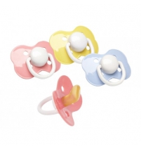  Пустышка латексная ортодонтическая, 1шт., 0+ (держатель бабочка) Курносики Арт. 13134