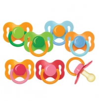  Пустышка латексная классическая Бантик ,0+,2 шт. Курносики Арт. 13143