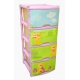 Пластиковый комод с 4 ящиками Little Angel Tutti "Bears", Арт. LA4714МИШ-НК