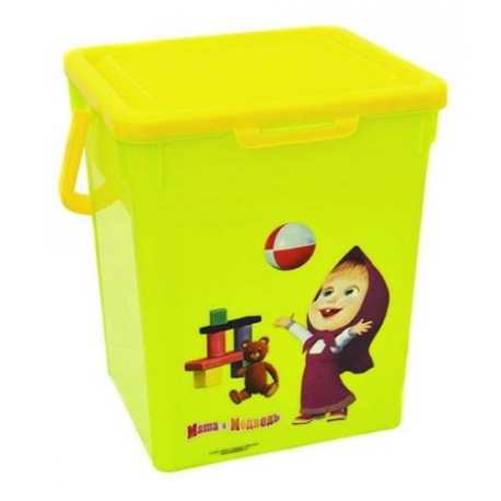Контейнер для игрушек "Маша и Медведь" 235*205*252  мм, Арт. С13002