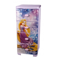 Пластиковый комод для игрушек Рапунцель Disney с 4 ящиками, Арт. М2590