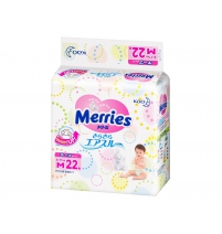 Подгузники Merries медиум 6-11кг, 22 шт. Merries Арт. 394616