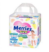 Трусики Merries лардж 9-14 кг, 22 шт. Merries Арт. 394619
