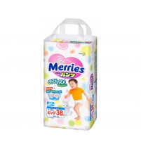 Трусики Merries эконом юниор 12/22 (38шт/3кор) Merries Арт. 23067