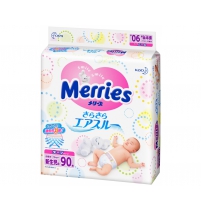 Подгузники Merries эконом для новорожденных 0/5 кг (90шт/4кор) Merries Арт. 23078