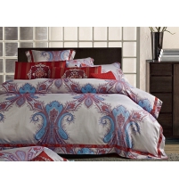 Постельное белье Cleo жаккард пестротканный  арт.012-CLP