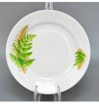 Тарелка мелкая диам. 175 мм Гладкий край Папоротник без отводки (2 сорт), р.1211 арт. 061202