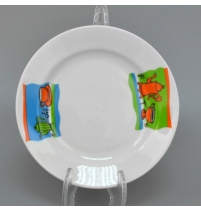 Тарелка мелкая диам. 175 мм Гладкий край Чаевница (2 сорт), р.1715 арт. 063752