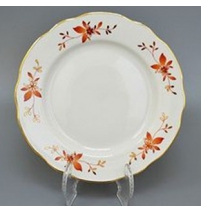 Тарелка мелкая диам. 200 мм Вырезной край Золотоцвет (2 сорт), р.1547, С2270 арт. 031082 