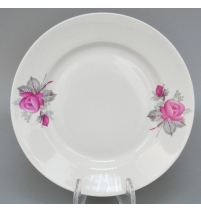 Тарелка мелкая диам. 200 мм Гладкий край Дикая роза эконом (2 сорт) , р.4 арт. 049192