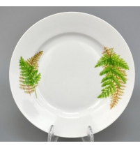 Тарелка мелкая диам. 200 мм Гладкий край Папоротник без отводки (2 сорт) , р.1211 арт. 060082