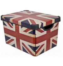 Коробка декоративная большая Deco's Stockholm British flag арт. 04711-D99-05 