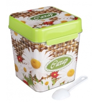 Ёмкость Плетенка (сахар) 1,2л. с ложкой арт. М4831