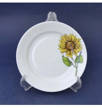 Тарелка мелкая диам. 175 мм Гладкий край Подсолнух (фарфор), р.4 арт. 69432