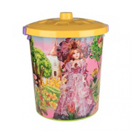 Контейнер для игрушек 40л Сказочная страна круглый арт.М2333