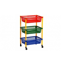 Полка для игрушек на колесах арт.М 2728