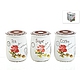 Банки для сыпучих продуктов, набор 3шт. "Flower" 850мл  арт.1750045