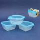 Набор контейнеров для СВЧ Fresh&Go 3*0,25 синий прозрачный арт.08557-051-00
