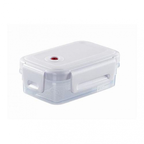 Контейнер прямоугольный Aroma Premium 0,5л белый прозрачный арт.00372-540-00