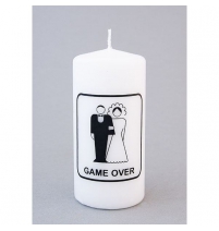 Свеча пенек Game over арт.9016