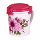 Кружка с крышкой Хризантемы 0,6л. арт.М2657