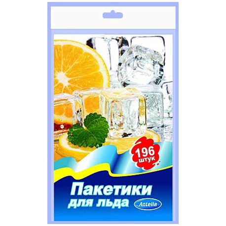 Пакетики д/льда п/э/196шт арт.72510