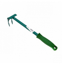 Грабли витые 2 зуб. с мет чер. и пласт. ручкой арт.005052