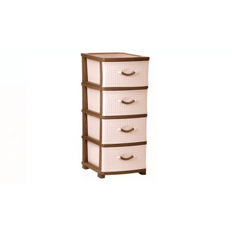 Пластиковый комод Классик 4 ящика арт.М 2784