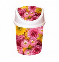 Контейнер с подвижной крышкой 14л Хризантемы арт.0414/97