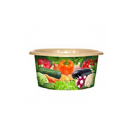 Таз круглый 10л Овощи арт.0810/92