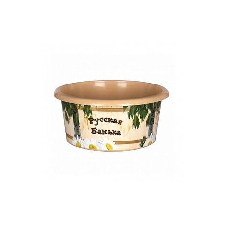 Таз Русская банька 10л. (уп.10) арт.М2554