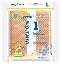 Салфетка деликатная для уборки Useful One вискоза 34*40 р. L арт.SV0201